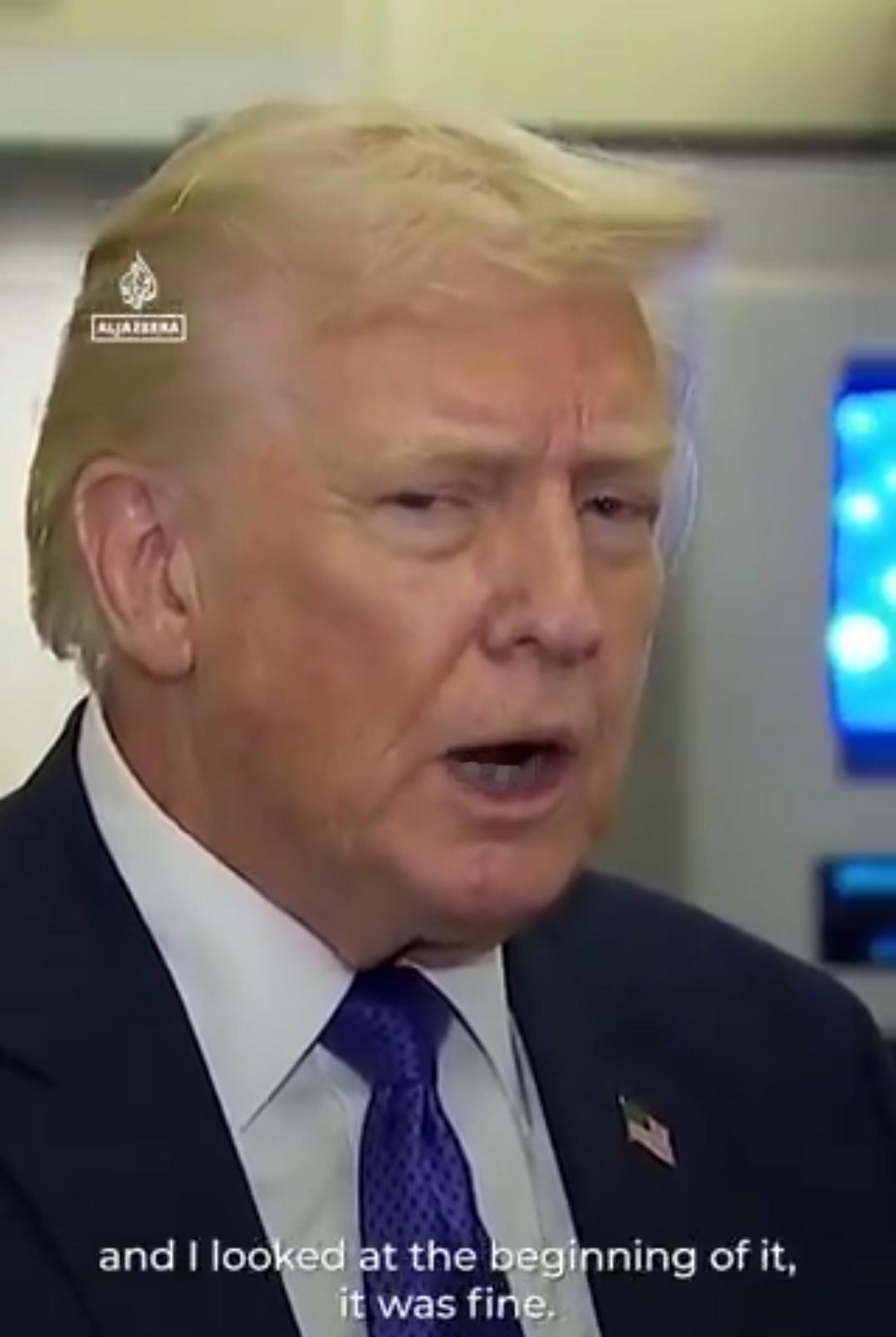 新闻快讯——美国总统唐纳德·特朗普拒绝为其社交账号上一段现已删除的视频道歉——该