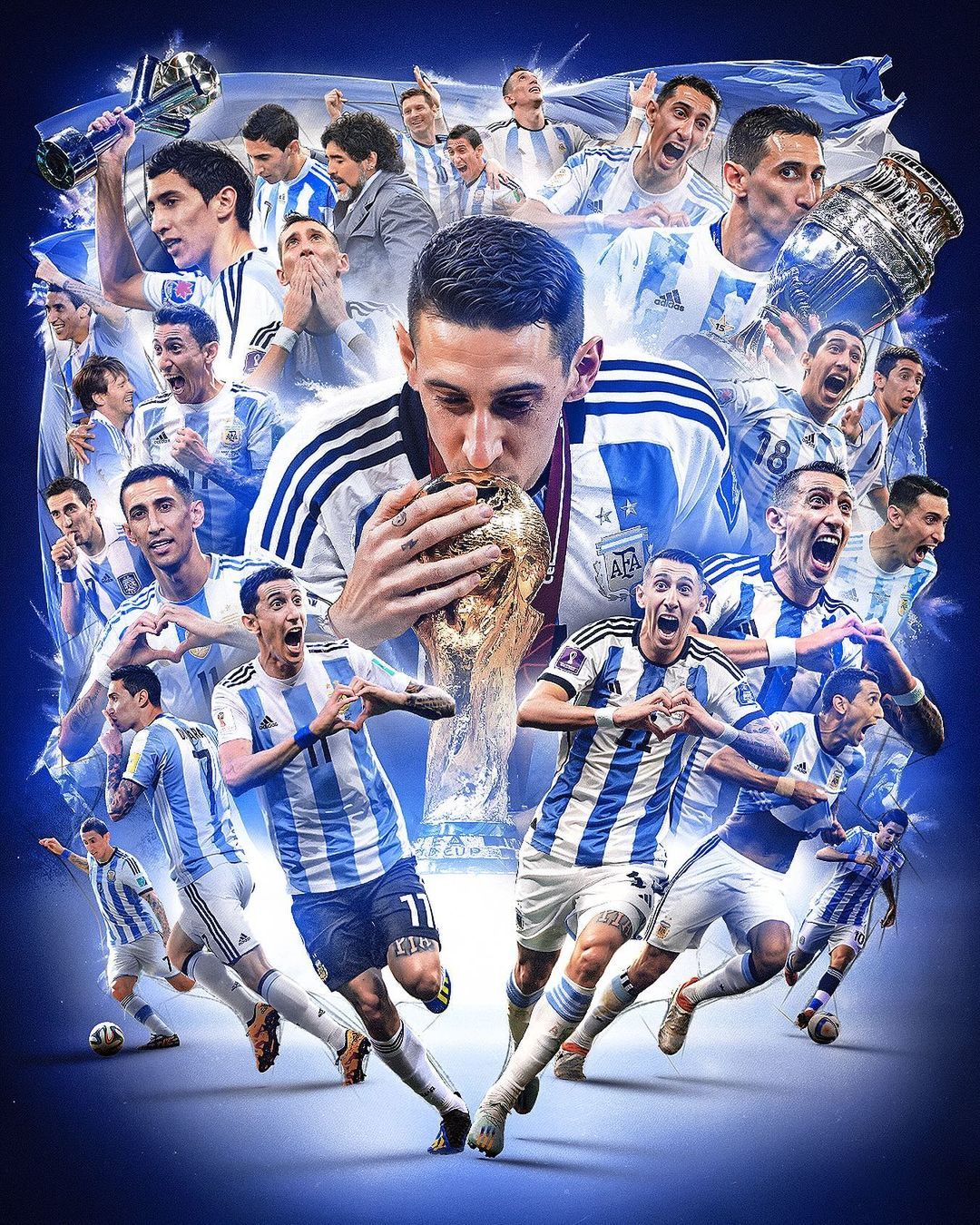 世界杯官方ins致敬天使：谢谢你，菲迪奥！🫶🇦🇷#阿根廷球迷俱乐部[超话]