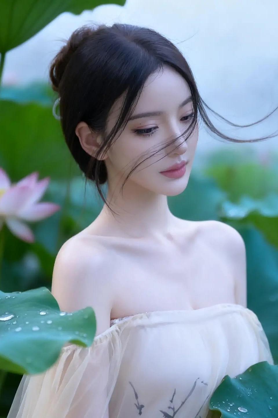 上联：荷盖轻遮云鬓影
下联：纱衣暗曳水风香
对联 对对联飞花令