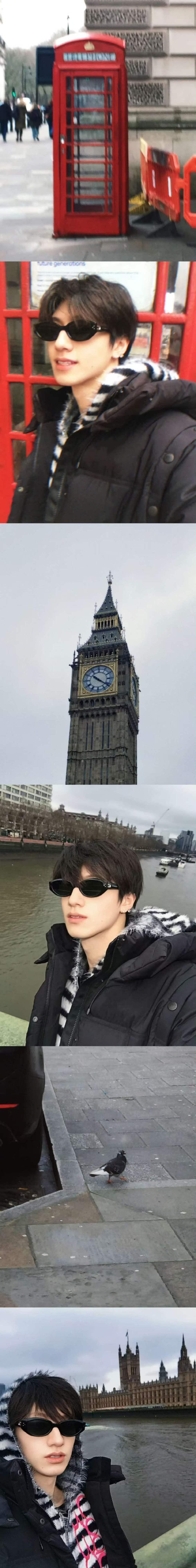 朱志鑫伦敦明信片朱志鑫完美小假期 朱志鑫伦敦明信片来啦 