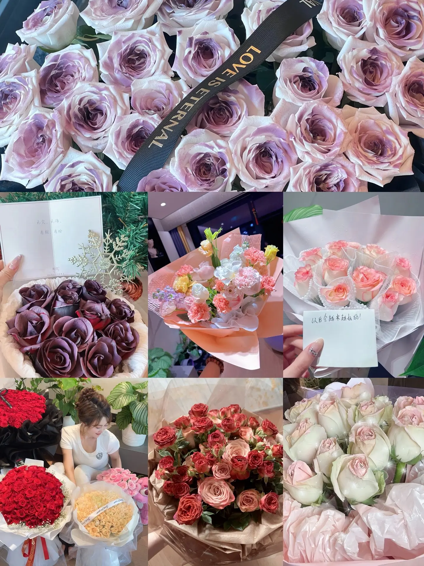 女神节快乐❤️请忽略我几天没洗的头发哈哈。已经数不清晶晶送过我多少束花...