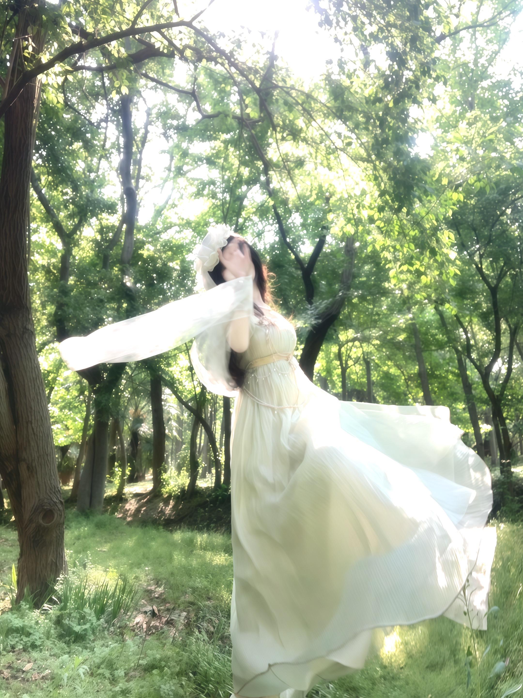 绿色。