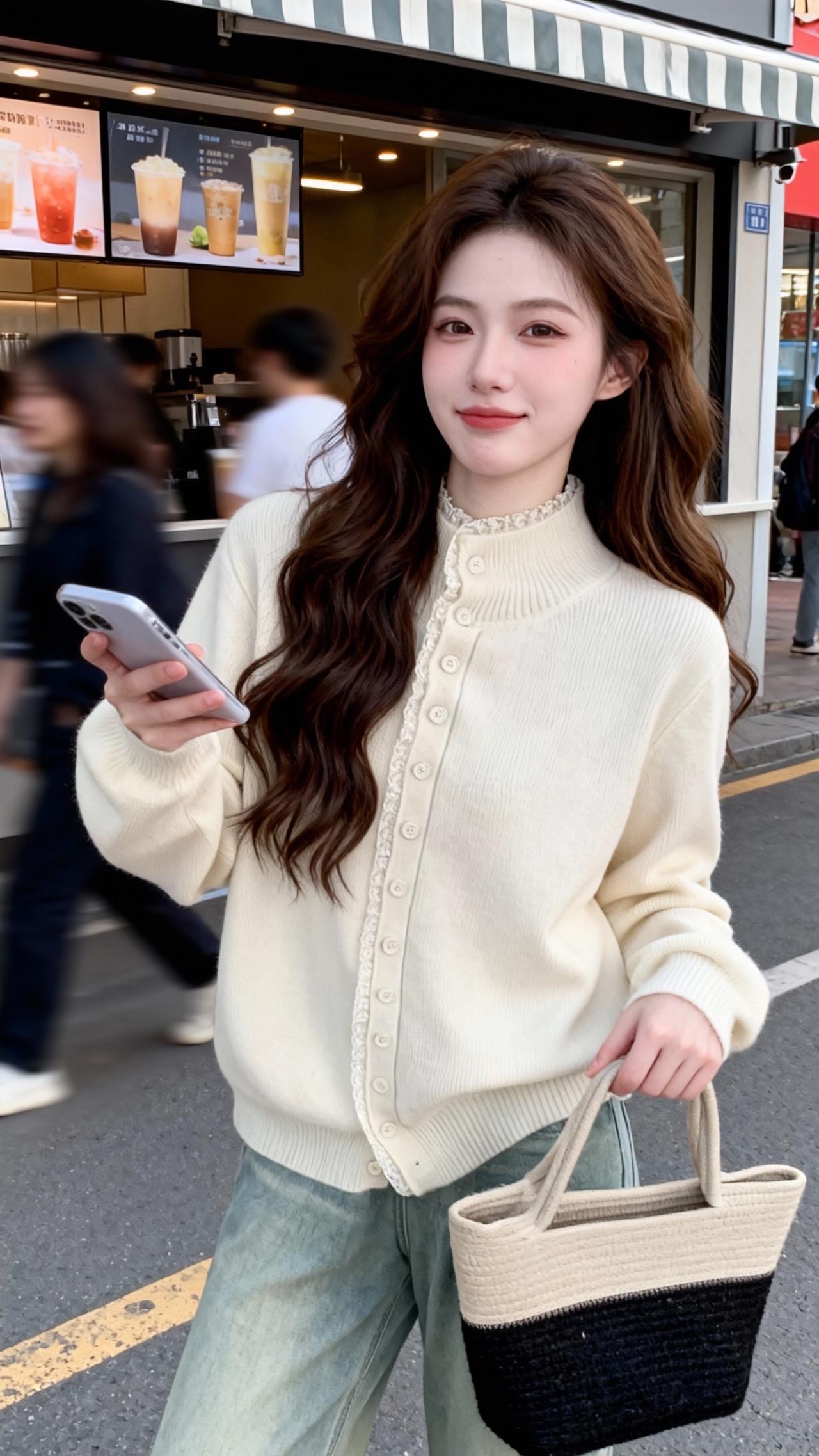 百搭针织衫 女装 上衣穿搭 韩式穿搭