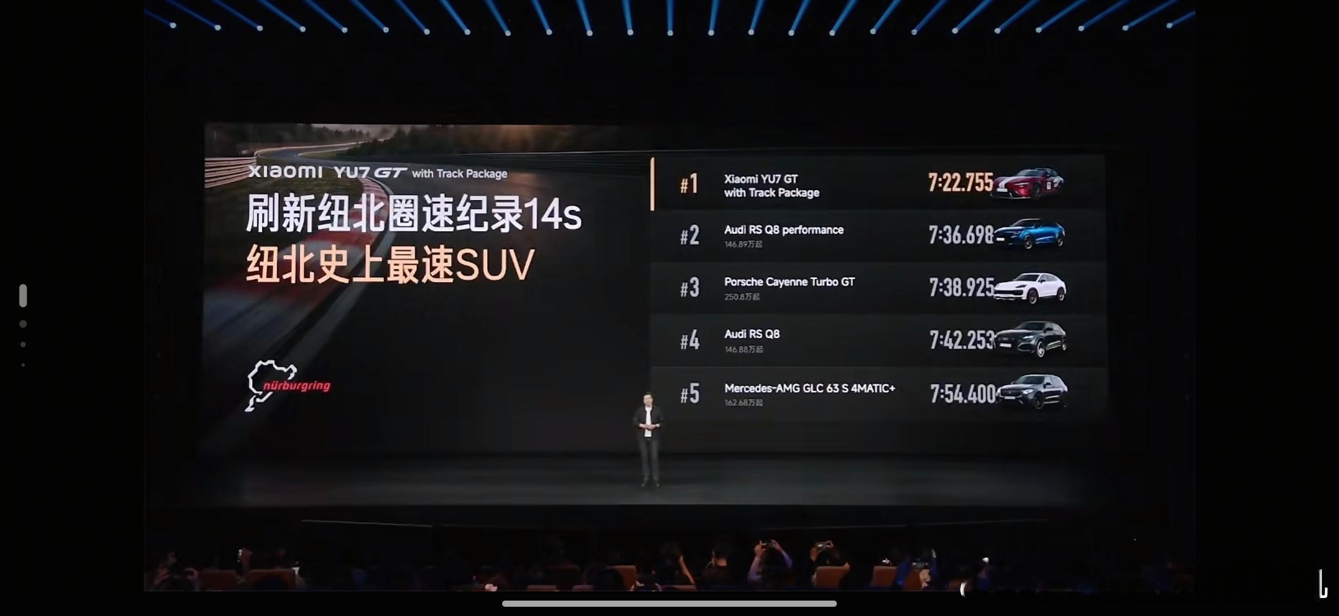 我去了...纽北地头蛇文森特只开了三圈，用小米YU7GT拿出了最强的成绩7:22