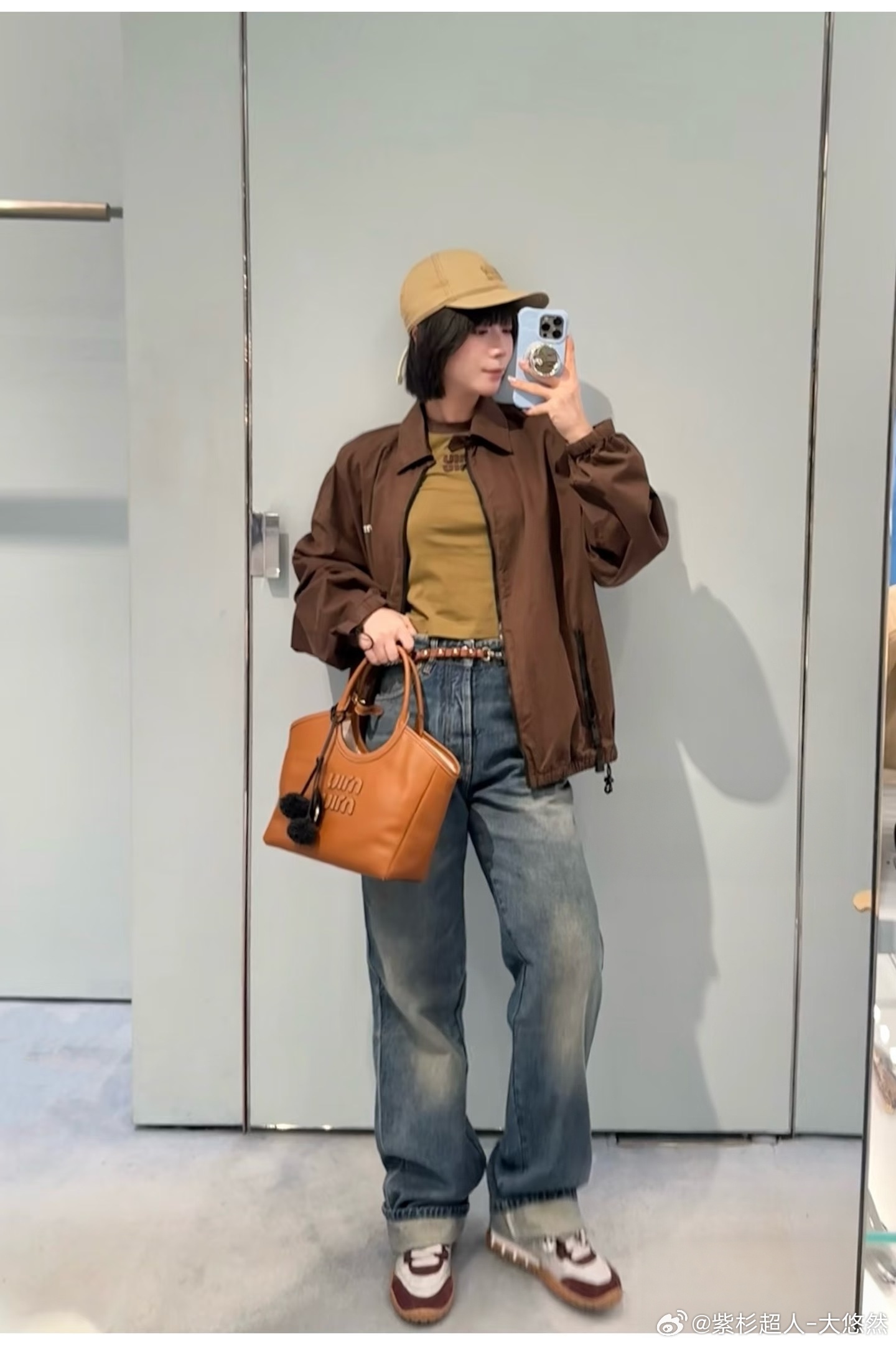 秋日美拉德🍂永远偏爱Miu系焦糖巧克力🍫整套巧克力派穿搭日常随手穿都很有松弛