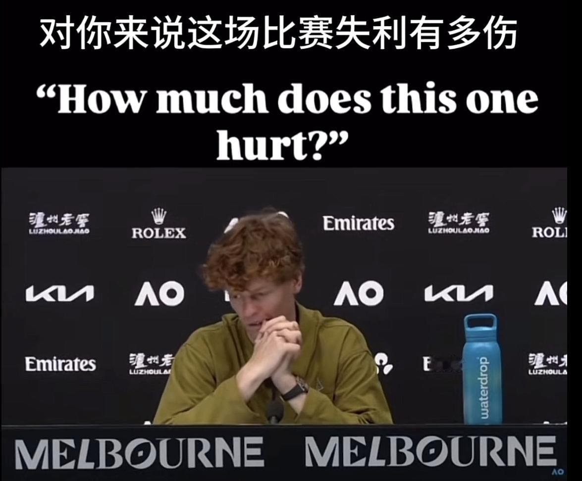 辛纳输德约：赛后三句话体现了格局！

有人说我不该输给德约科维奇，这对我来说就有