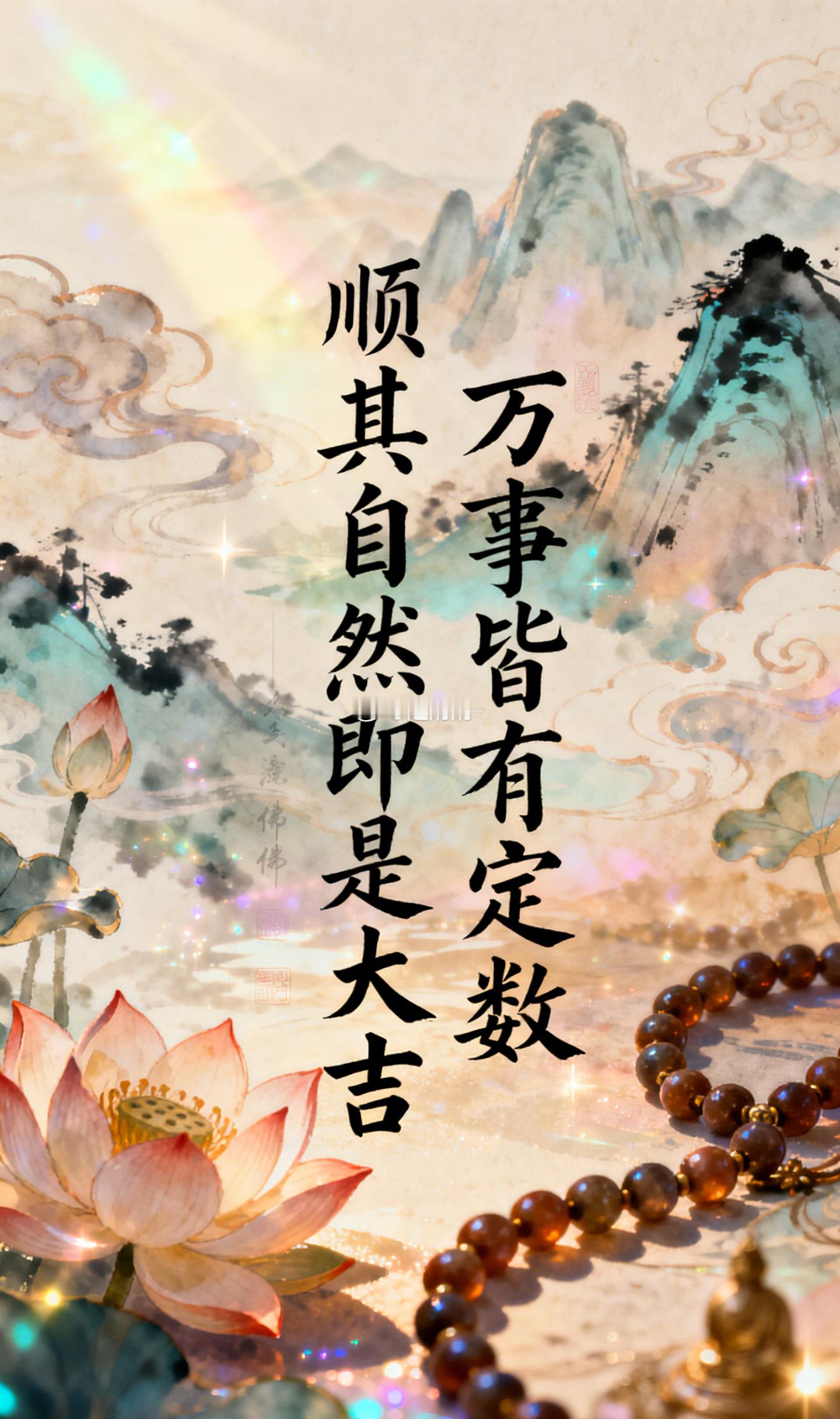 万事皆有定数，顺其自然即是大吉。奶奶帮大家祈福 好运连连