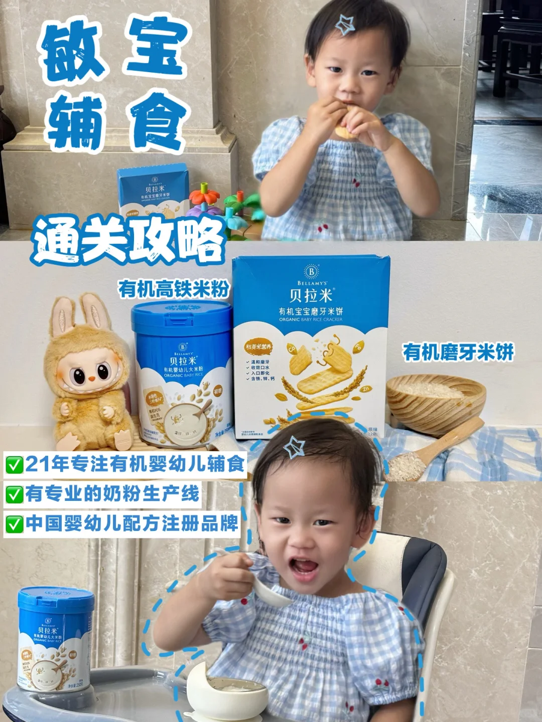 敏宝辅食绝配！米粉米饼组合，吃着安心不踩雷