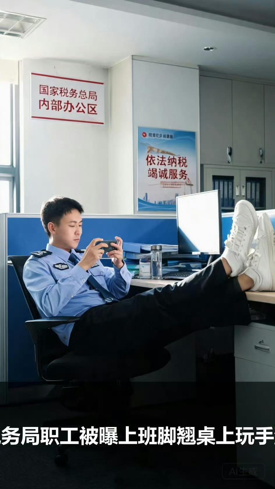 官方通报税务局职工上班玩手游此次依规严肃处理，彰显出相关部门整治庸懒散拖作风问题