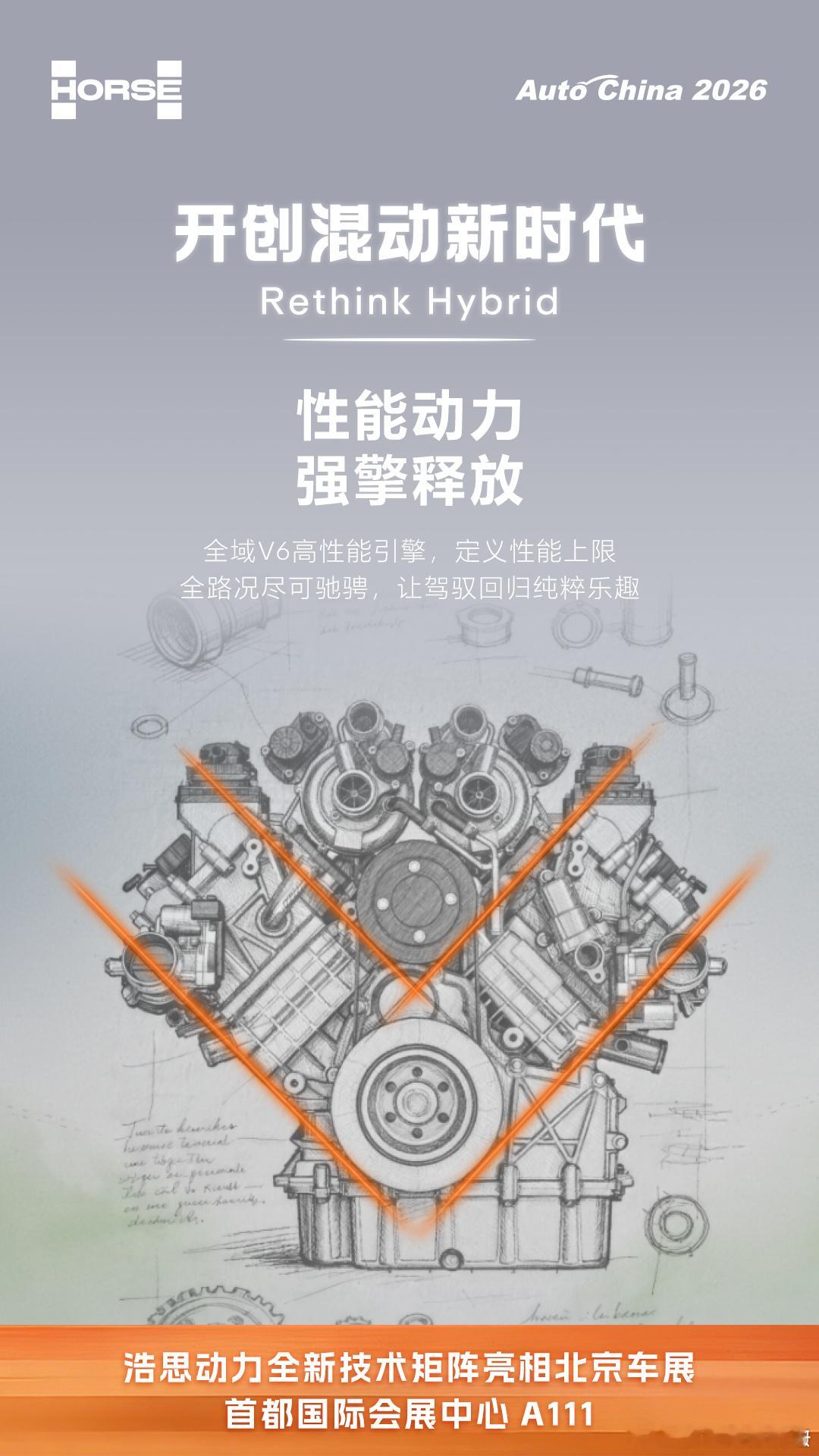 炸裂！浩思动力直接Hot V 大V6来了！刚才翻平台，突然发现浩思动力发了个大海