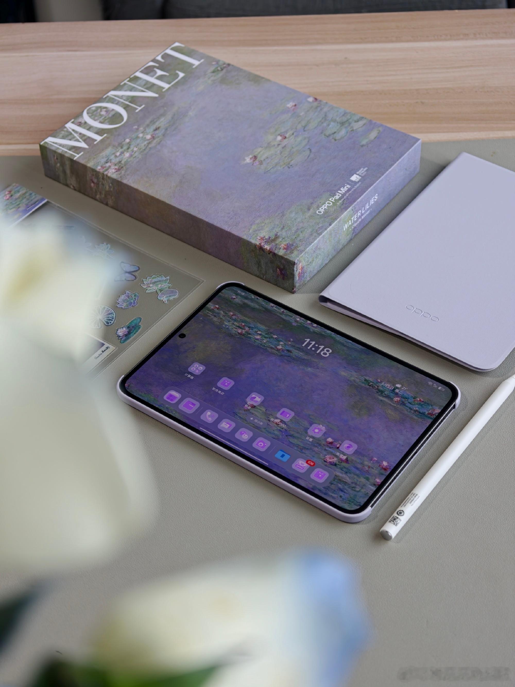开箱OPPO Pad Mini莫奈联名礼盒