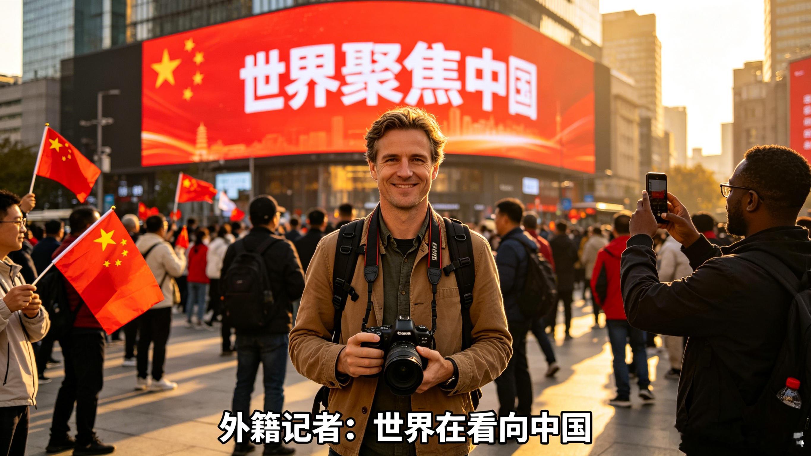 外籍记者感叹世界在看向中国“十年前我来中国，问朋友知道什么，他们说‘功夫、熊猫’