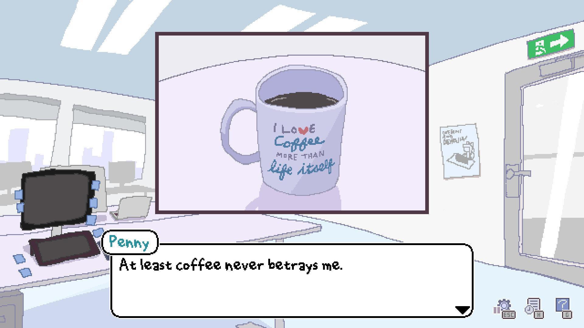 【游戏名太吓人了】手绘互动视觉小说游戏《永不结束的星期一：进行中》Steam商店