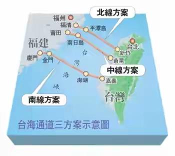 我的想法，台海通道无论南线北线中线都不搞海底隧道 ,也不搞纯大桥 ，要搞纯小桥加