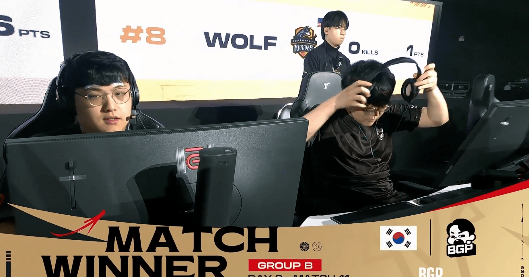 PGC2025B组小组赛D2R5：BGP吃鸡，单局5淘汰