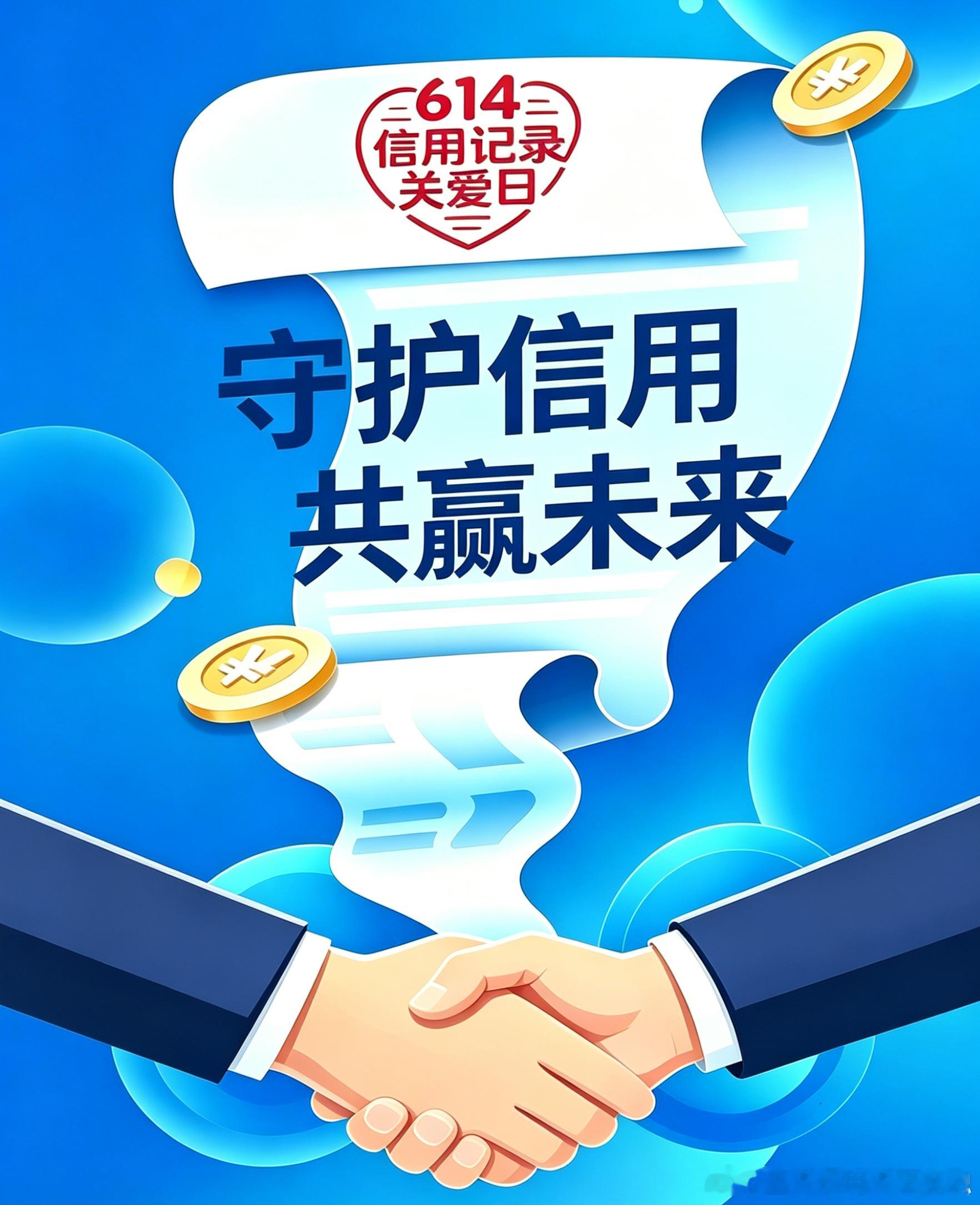 学征信筑牢认知根基，懂征信守住履约底线，用征信享受良好信用带来的便利。614信用