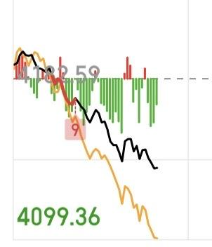 这是遇到妖魔鬼怪了吗？还是说4200有毒？早上刚涨到4197就开始猛砸下来。

