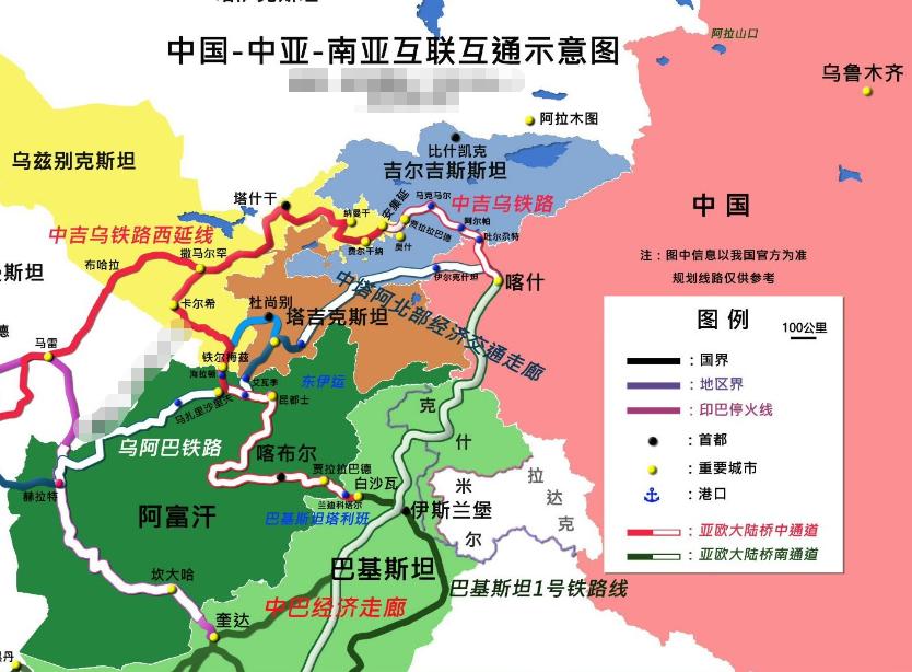 中吉乌铁路西延路线被广泛关注！

中吉乌铁路就是中国到吉尔吉斯斯坦和乌兹别克斯坦