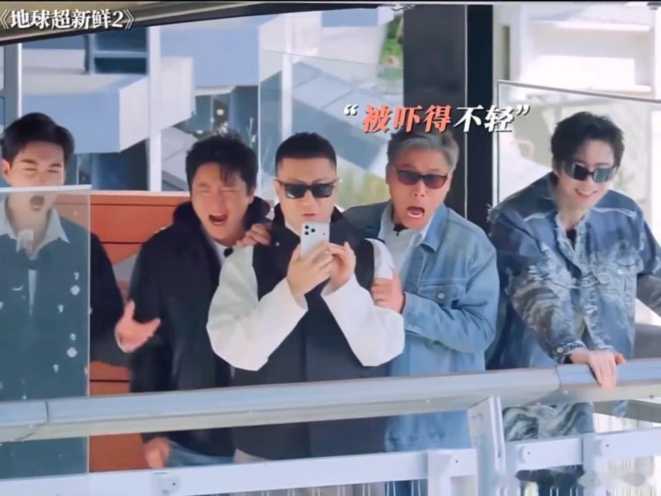 李乃文OMG吓到我了李乃文吓出表情包地球超新鲜 天花板上挂鞋子这个画面本来就有点