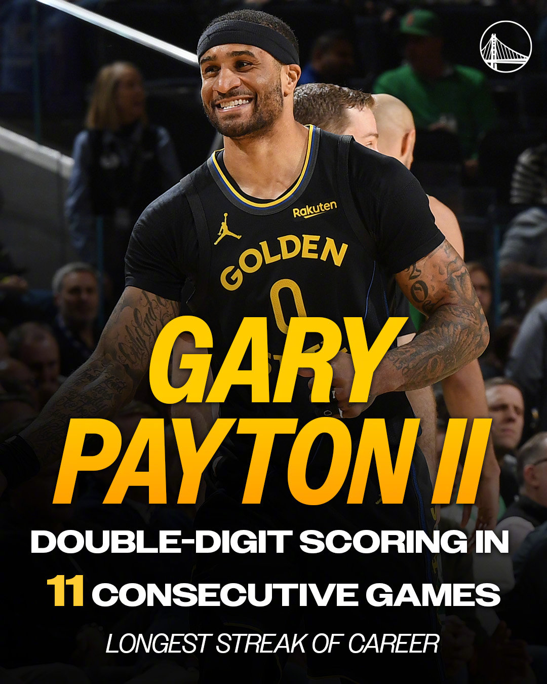 佩顿二世生涯纪录连续11场得分上双📊 