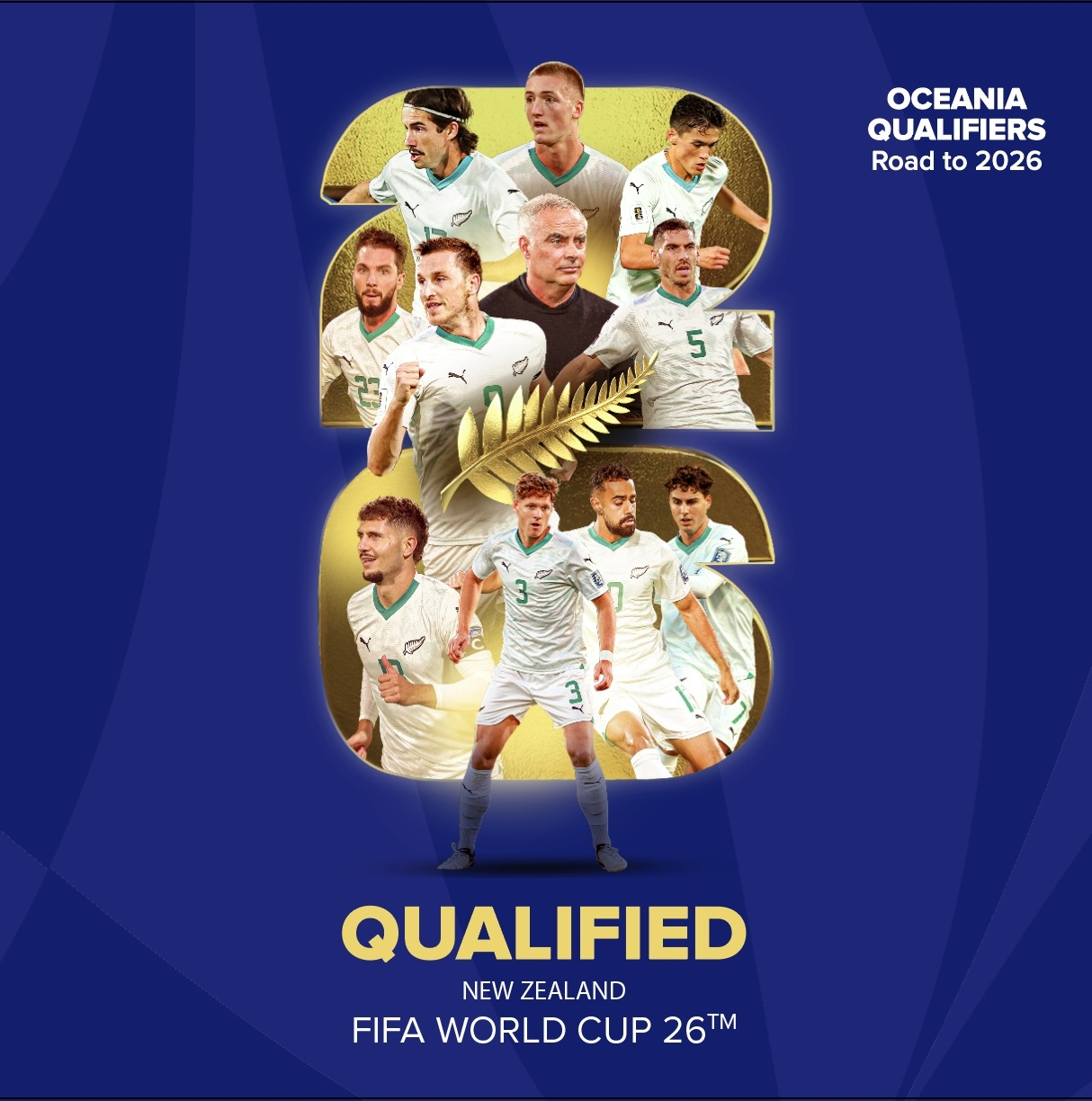 新西兰晋级2026世界杯新西兰FIFA排名仅高国足1位本届预选赛，新西兰豪取5连