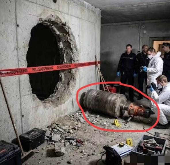 圣诞假期不打烊的窃贼！在德国银行打盗洞的这批人真是慢工出细活，竟然开出了个这么大