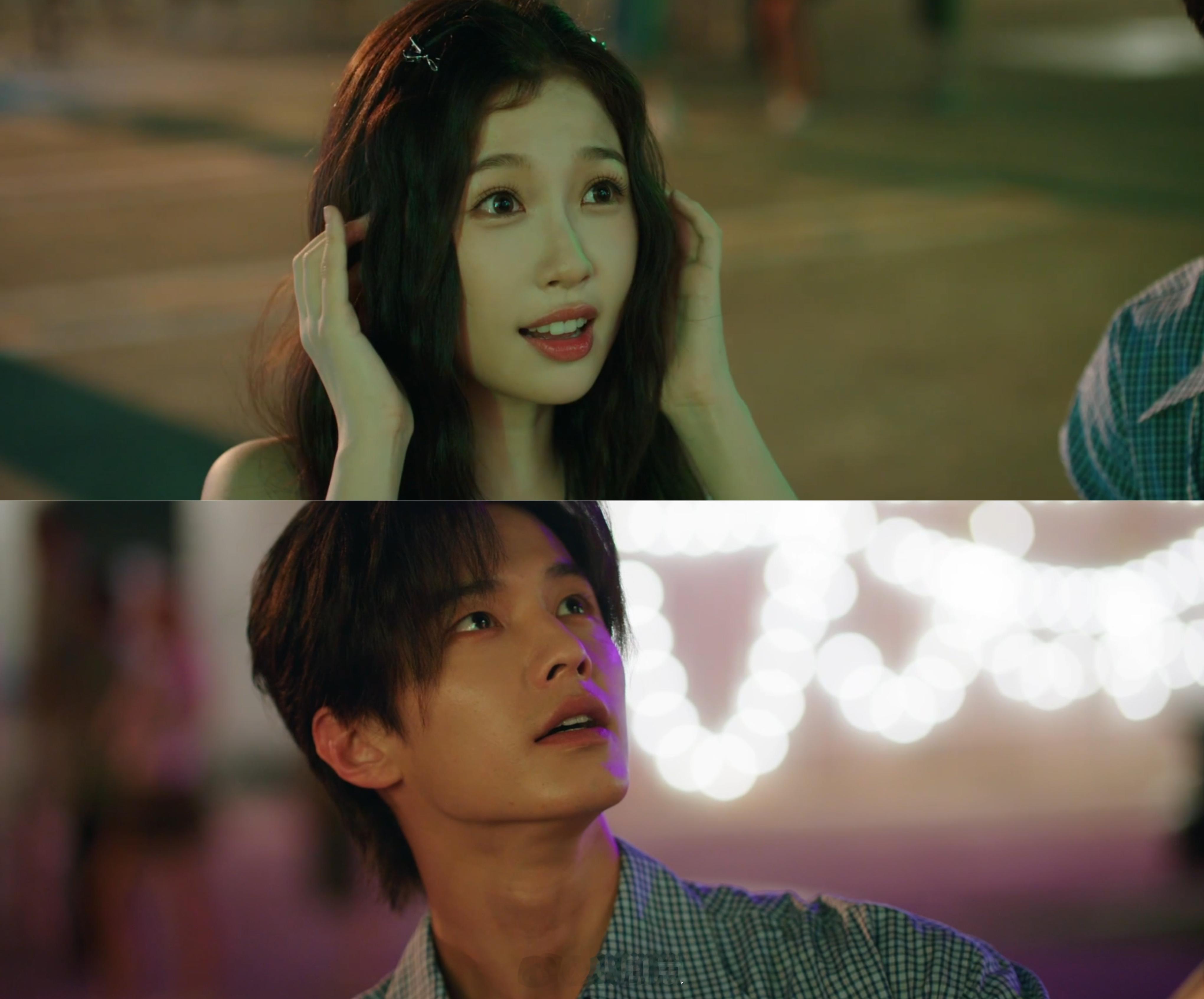 烟花在笑他们在闹我在嗷嗷叫江边烟花夜太好磕！靳朝陪暮暮许愿超浪漫，俩人甜到齁，我