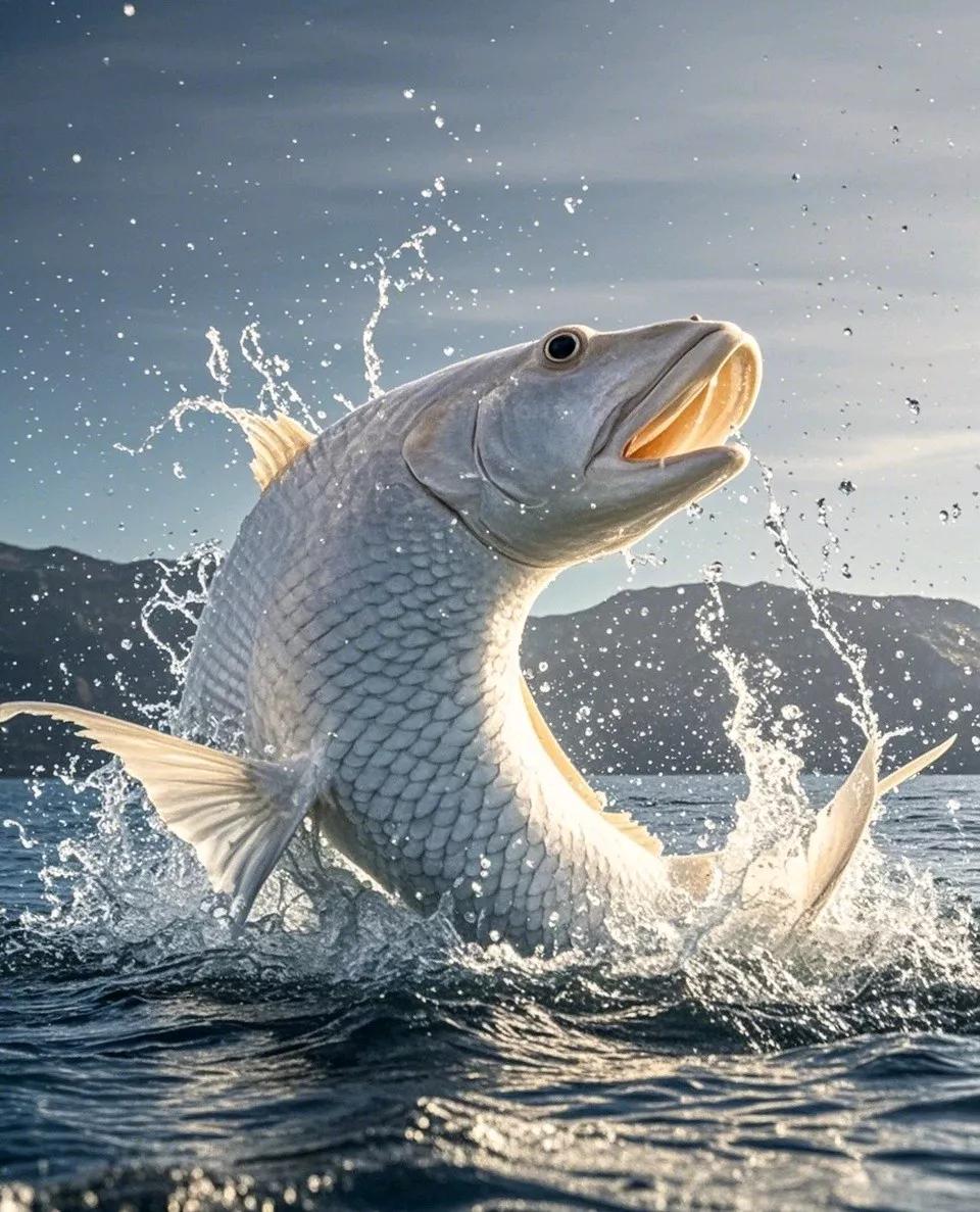 小伙钓上白色鲟鱼吓得放生后致电公安其实，钓鱼是有危险的，这不在于你会不会游泳，有