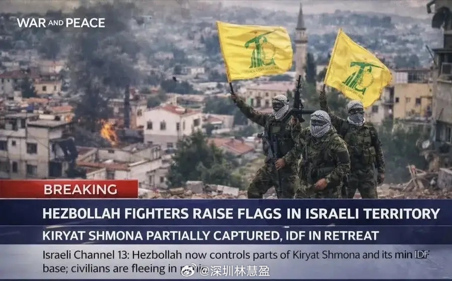 以色列完全没想到，竟然被黎巴嫩真主党成功实现了反攻，占领了以色列北部城镇基里亚特