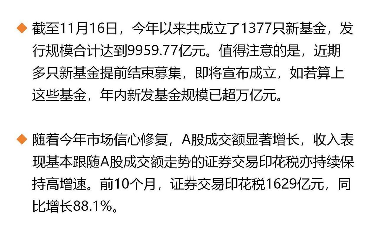 刚刚看到两组数据，不得不感叹今年A股这波热度，真想藏都藏不住！

前10个月证券