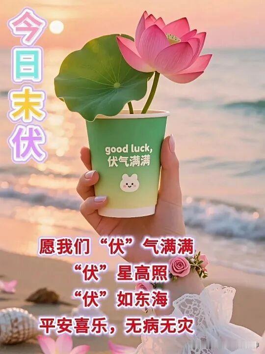 手持幸运杯，愿你“伏”气满满。