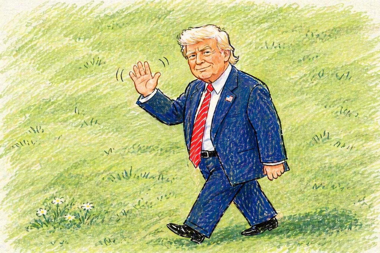 特朗普说自己"没压力"，这话我信。
问题是，全世界没几个人信。
4月23日，特朗