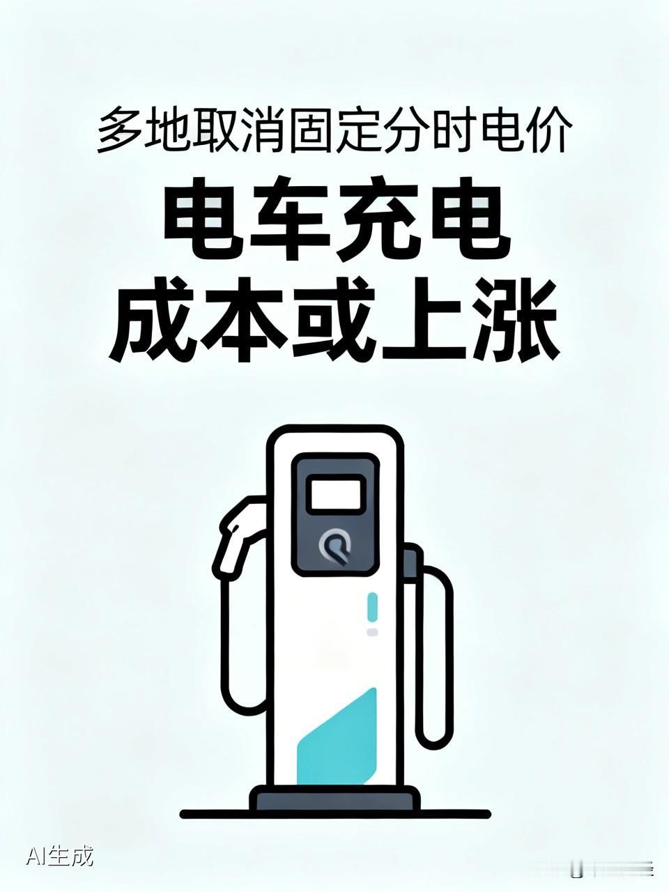 多地取消执行40多年的固定分时电价对于新能源汽车而言，是大利空，估计以后电车充电