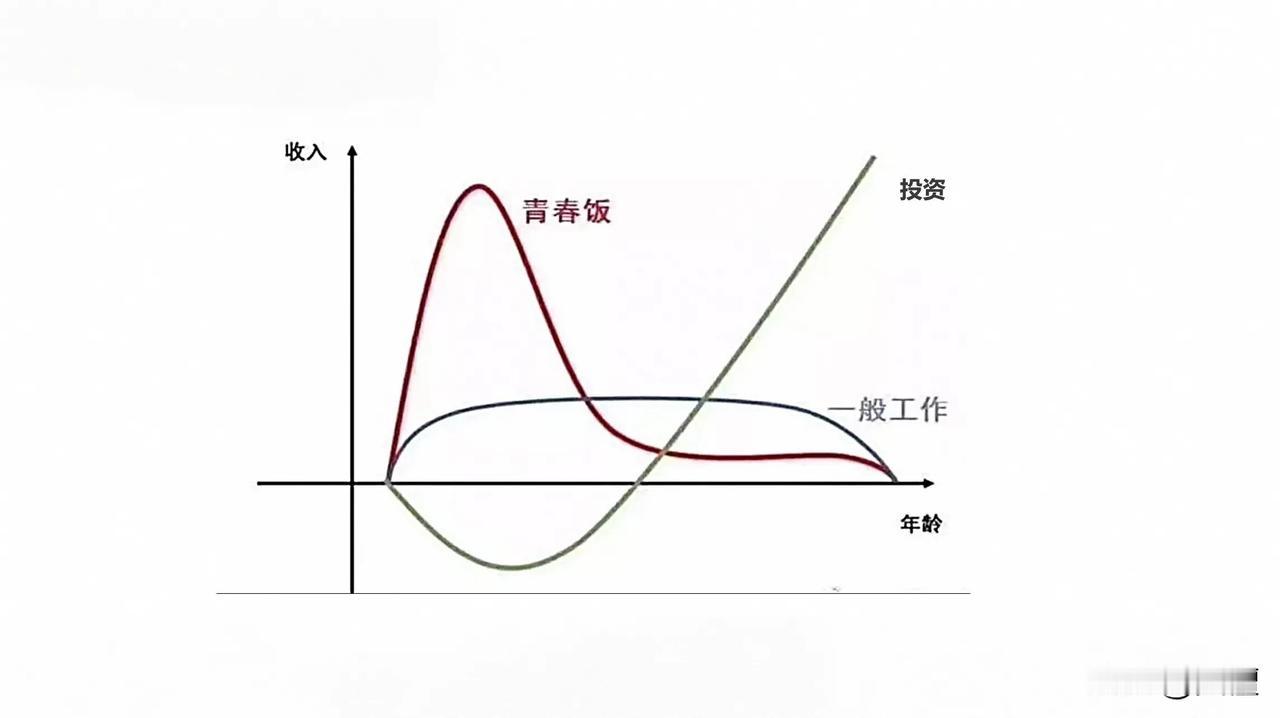 下图应该加上一个条件：投资成功的人如下图！

但大部分人的投资比青春饭和一般工作