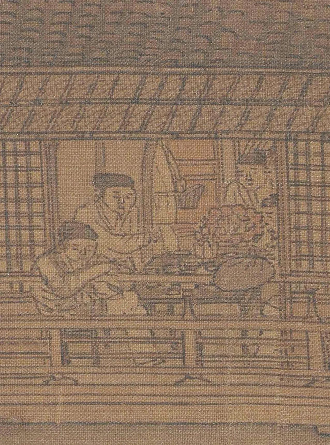 张择端《清明上河图》中多处出现瓷器。瓷器在中国的发明起源很早，成熟青瓷在东汉已经
