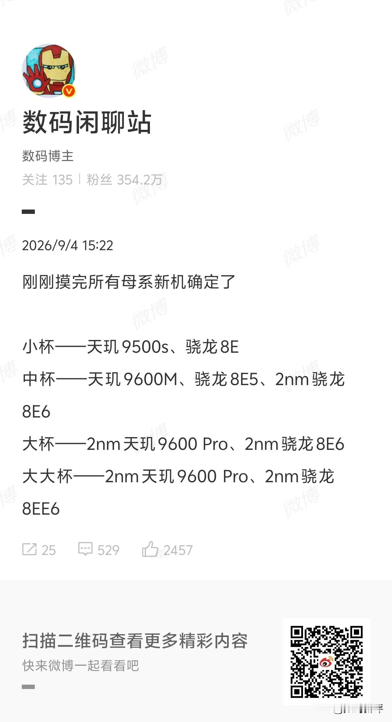 为了拉低起售价厂家推出小杯机型[捂脸]就是比标准版还要下一个等级，用着天玑950