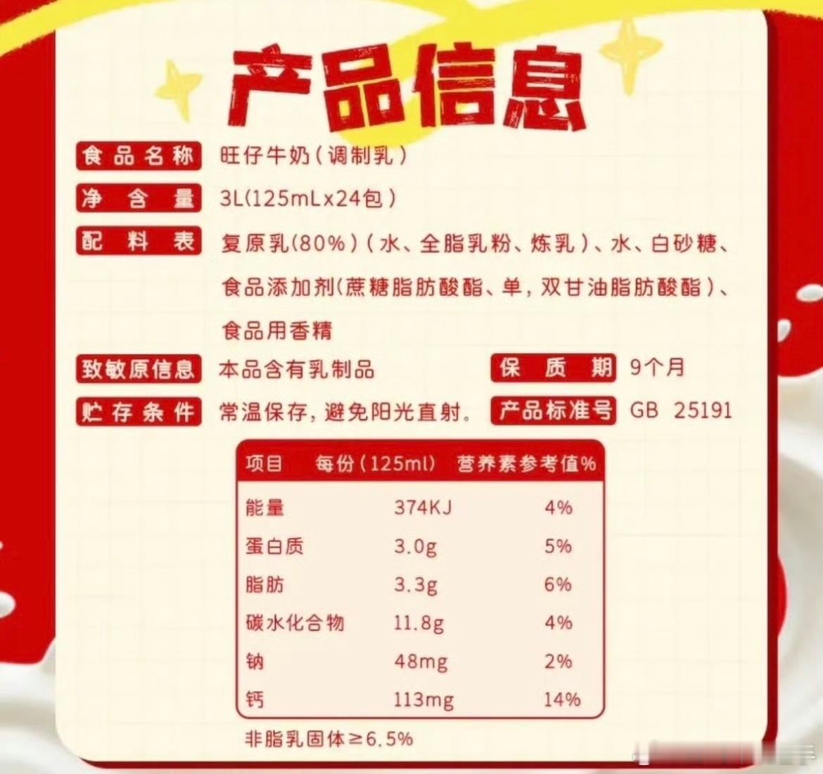 旺旺 配料表可是它加的白砂糖哎，现在还有几个调制乳加的是白砂糖啊？不都是各种科技
