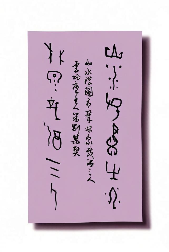 米刚甲骨文作品