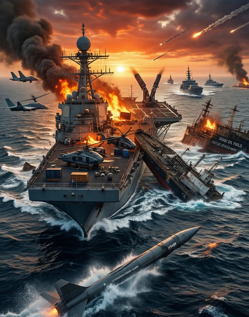 这步棋，走得有点悬。

3月16日环球时报的消息，美军不光空袭了哈尔克岛，还往那