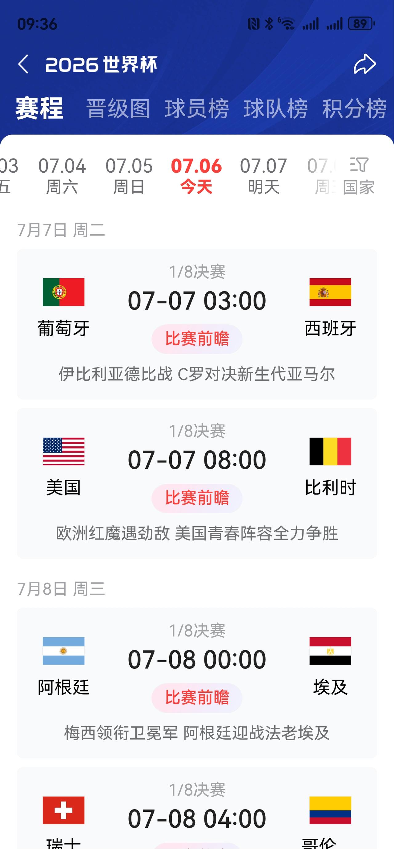 世界杯明日赛事预测！

        一，葡萄牙🇵🇹对西班牙🇪🇸，西班
