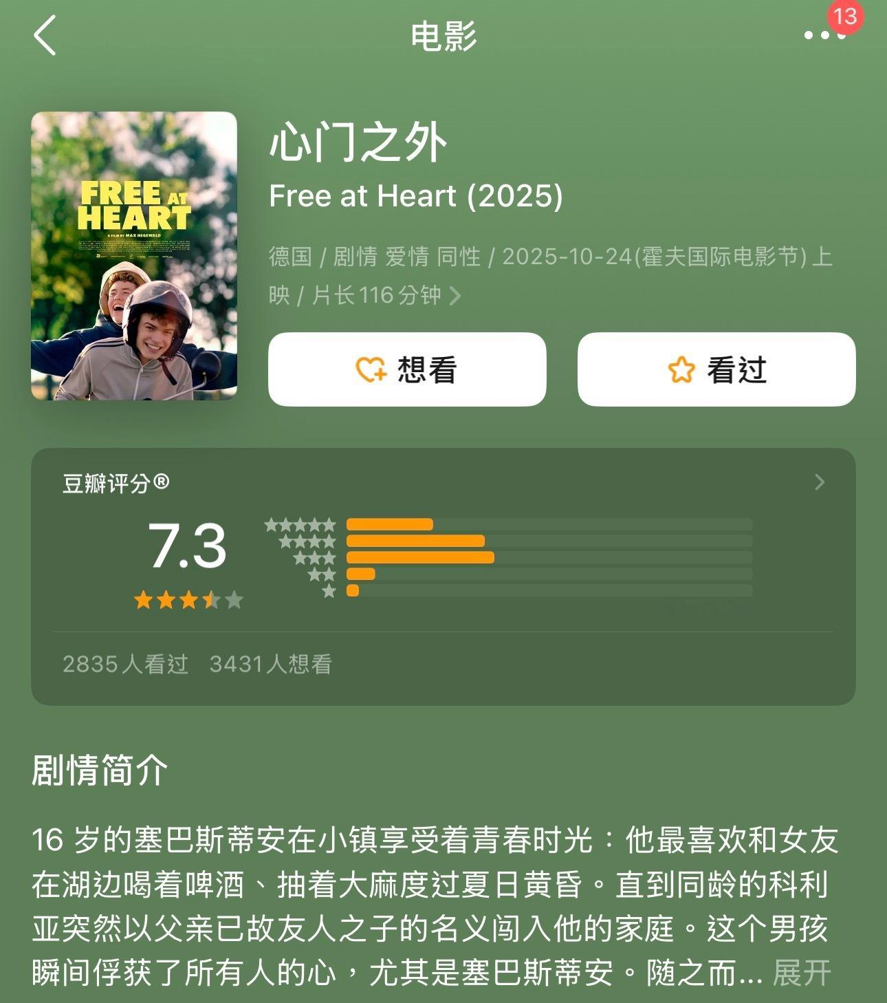 这电影太碎太奇怪了 全程东一榔头西一棒槌看得我懵逼极了 哥哥弟弟你们到底怎么爱上