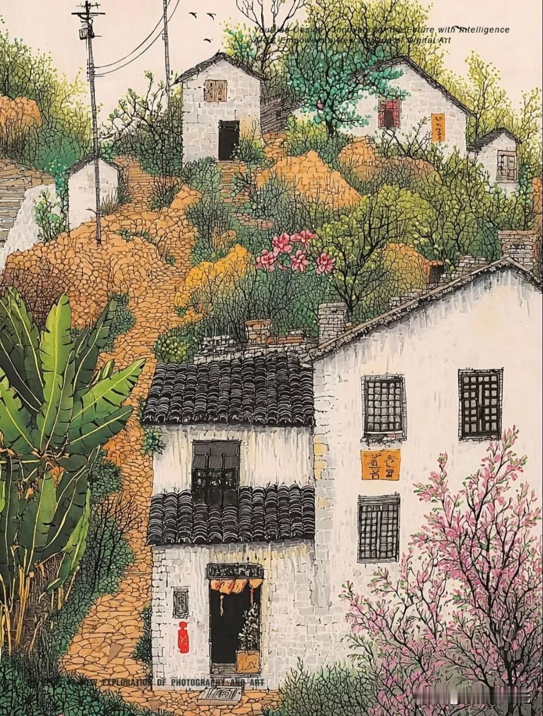 江南水乡，诗意栖居家园。
有调杂货铺插画分享
江南图景 江南画作