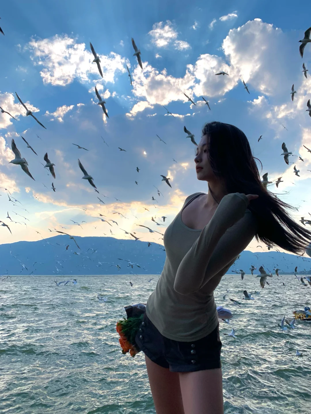 赶上了滇池最后一批海鸥🕊️