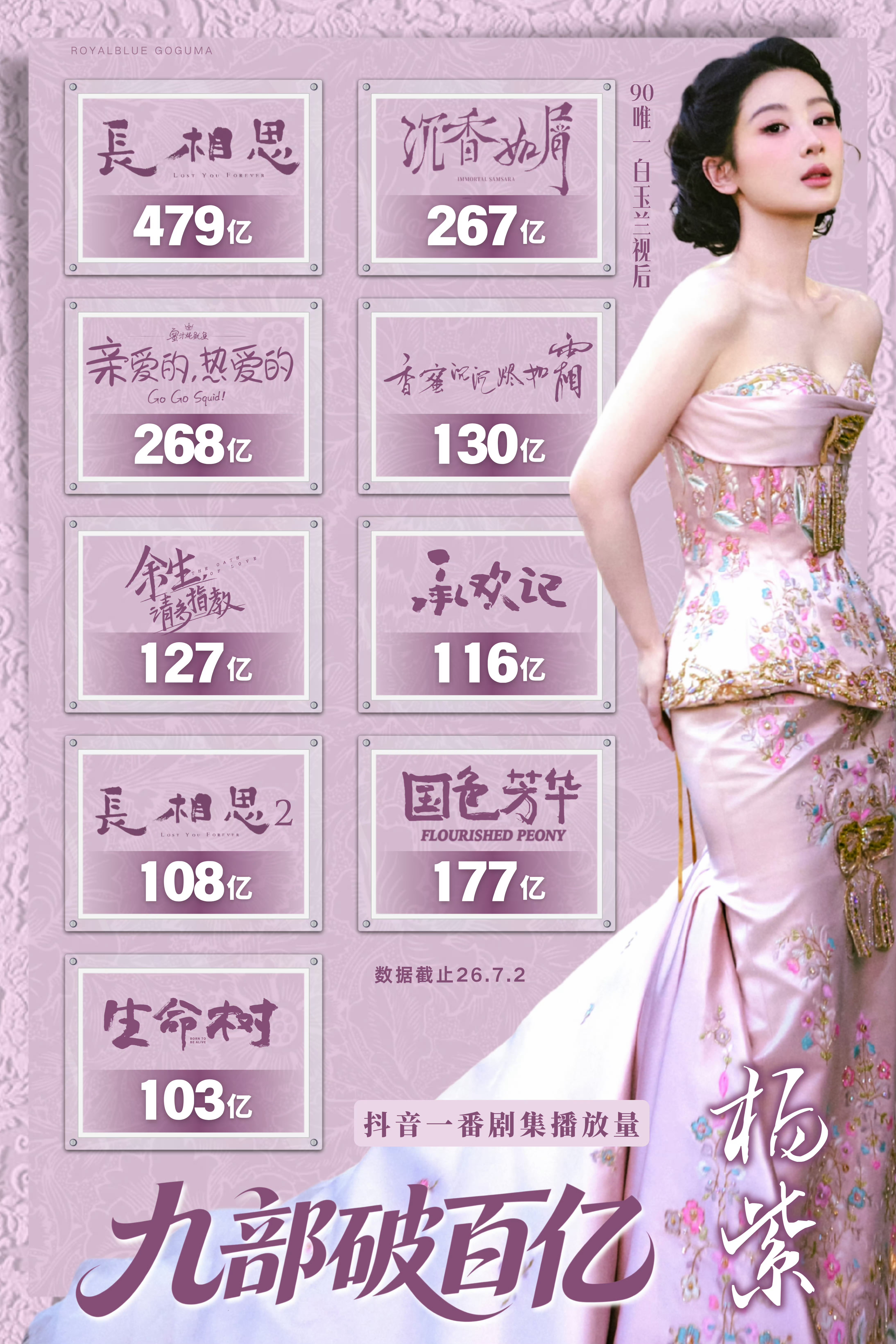 杨紫因杨紫白玉兰女主去看生命树 我在百亿很想你我在全集满广很想你我在白玉兰视后很