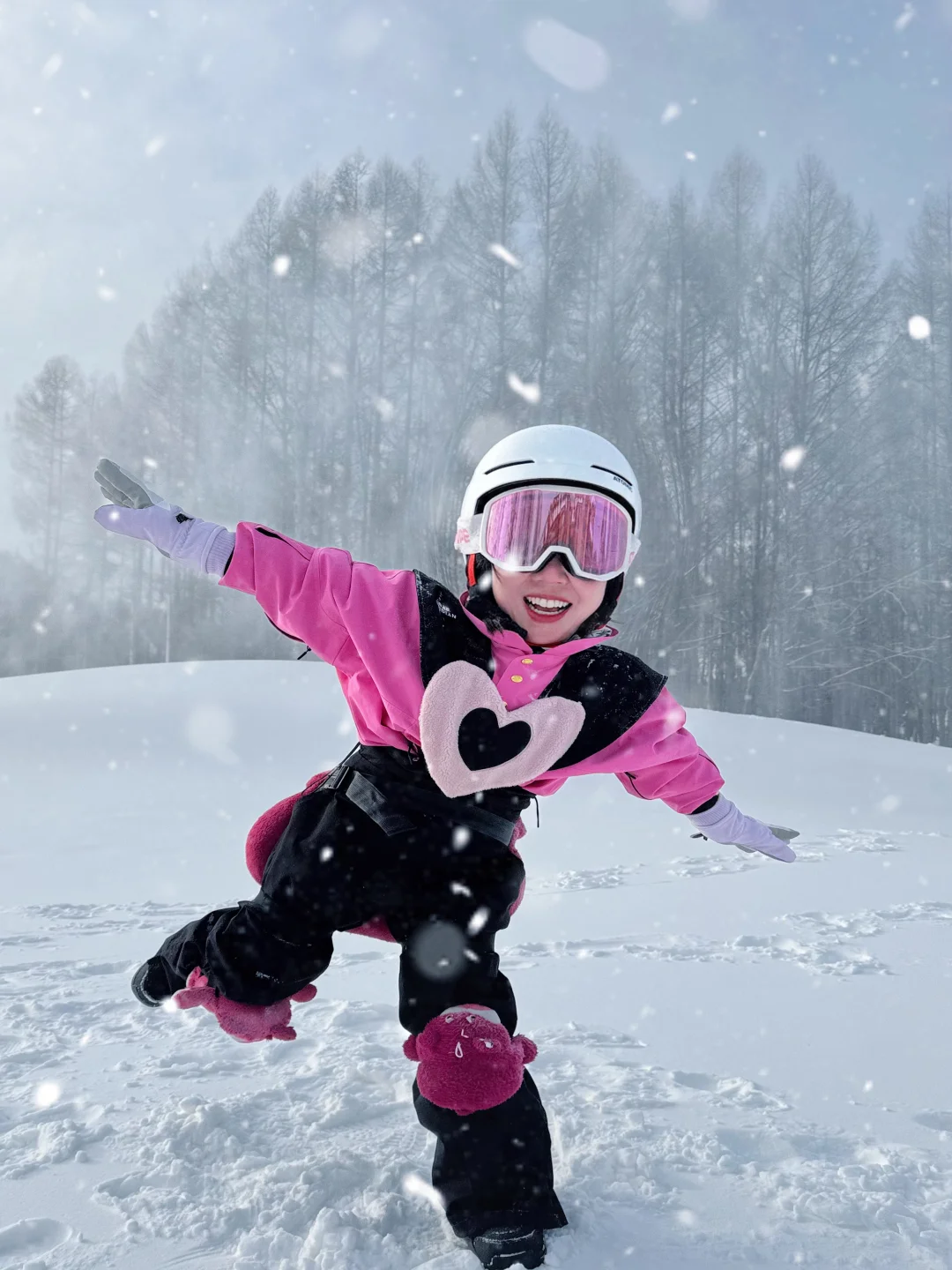 学会了一种很新的滑雪🏂🏻反向p图技巧