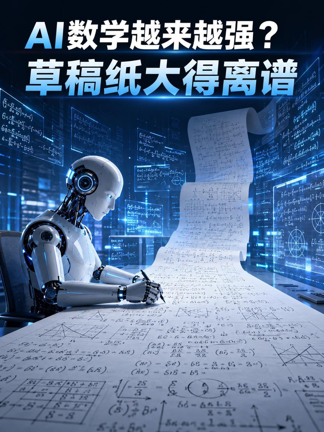 AI为什么数学越来越强？可能不是比人聪明，而是草稿纸大得离谱

最近 Hacke