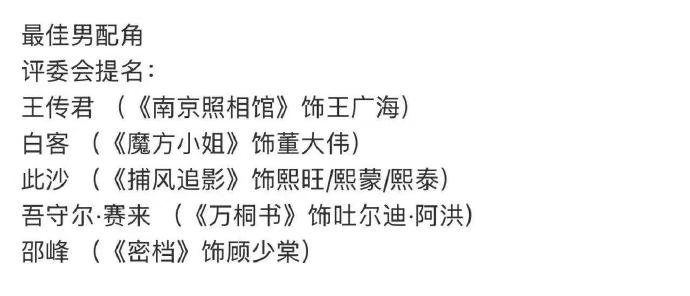 此沙昨天开机今天提名此沙捕风2开机完提名金鸡一边筹备新剧拍摄，一边迎来金鸡提名，