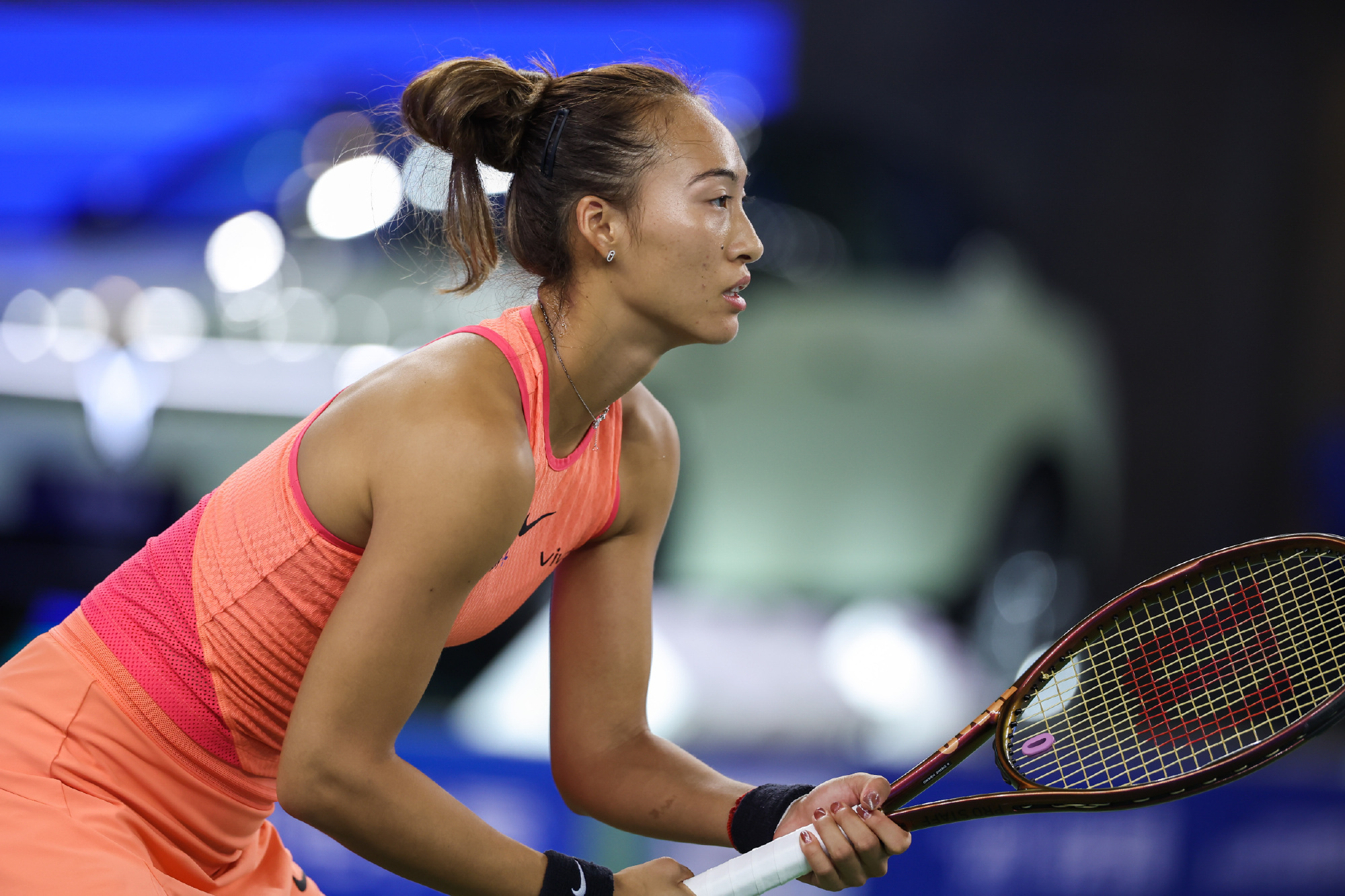 郑钦文再度约战萨巴伦卡#郑钦文vs王欣瑜# ​​​#2024武网# 半决赛，郑钦