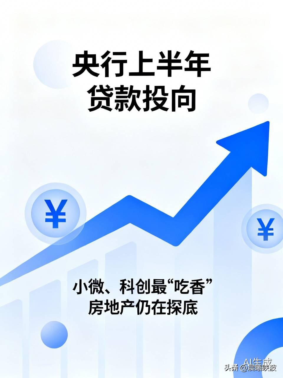央行上半年贷款投向出炉：10.72万亿花在哪？小微、科创最“吃香”，房地产仍在探