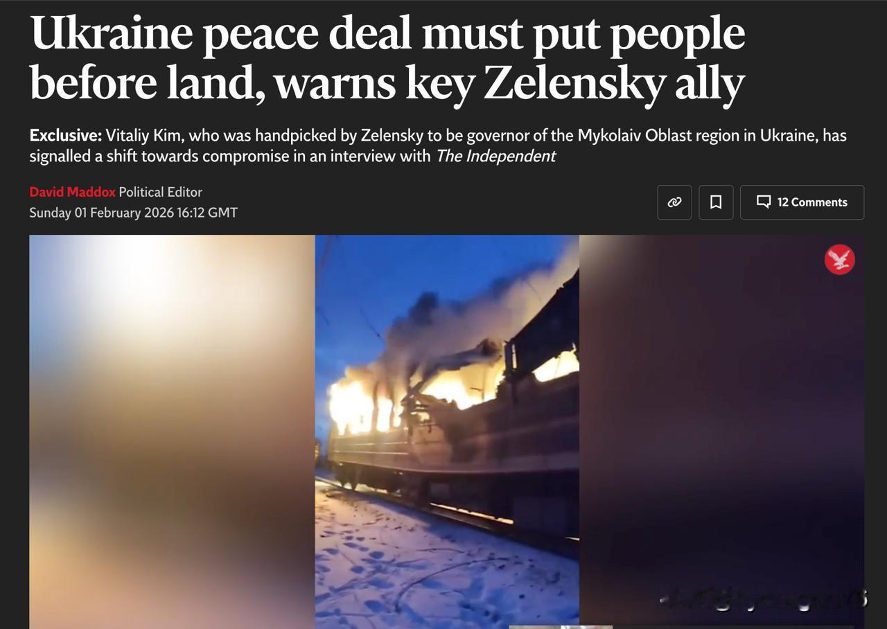 🇺🇦尼古拉耶夫州长金表示，乌克兰已因战争而“精疲力竭”，并呼吁达成一项“以人